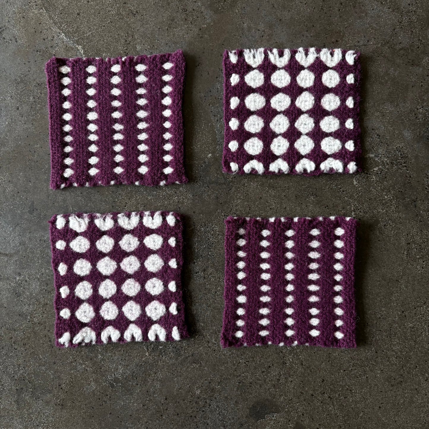 Frozen Plums Coaster Pairs