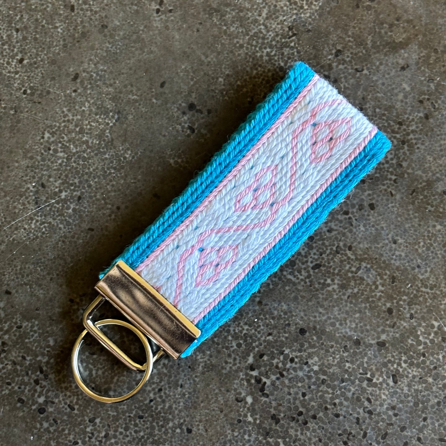 Trans Pride Keychain